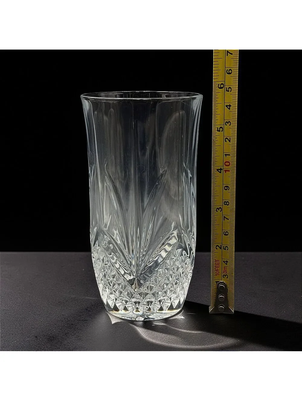 Set of 3 Cristal de Flandre Salzburg Gold Highball Glasses ~ 6